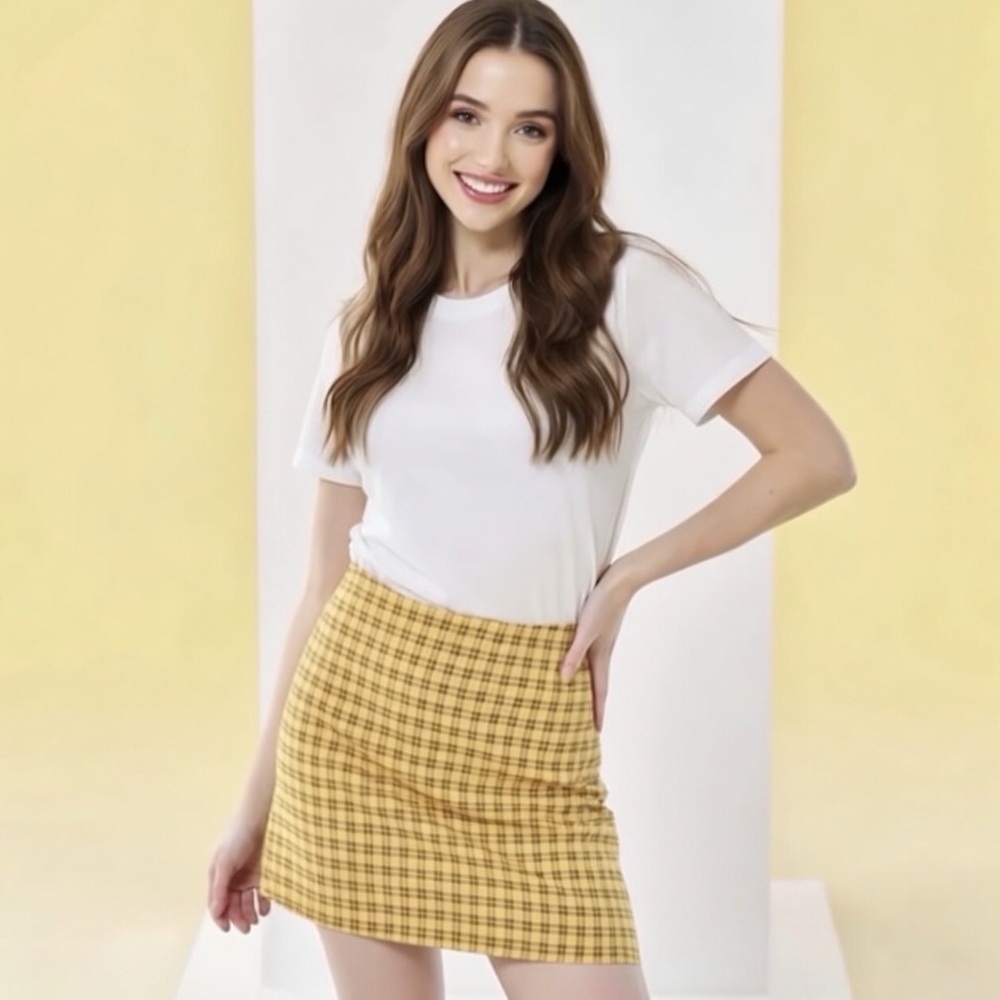 UO Gretchen Plaid Mini Skirt - Picture 4 of 13